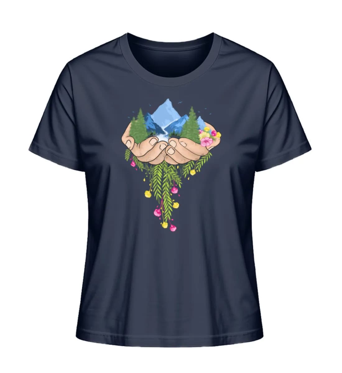 Nature in Hands - Damen Premium Bio Shirt