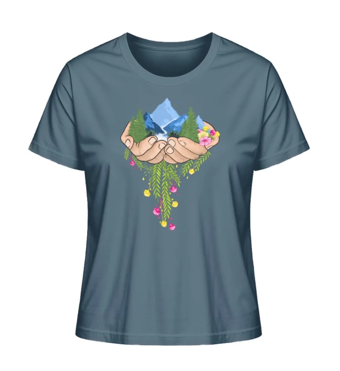 Nature in Hands - Damen Premium Bio Shirt
