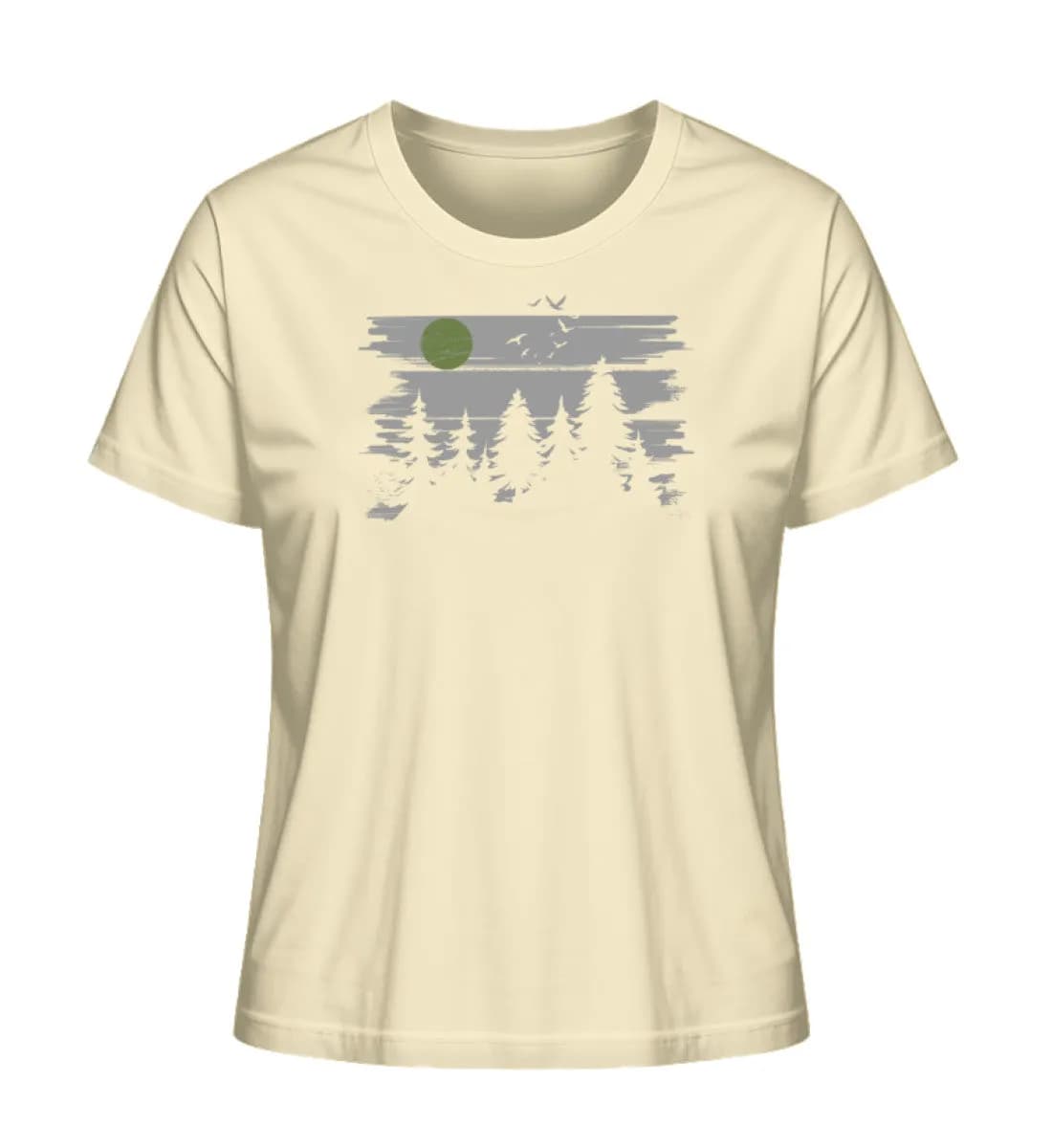Wald mit Vollmond - Damen Premium Bio Shirt