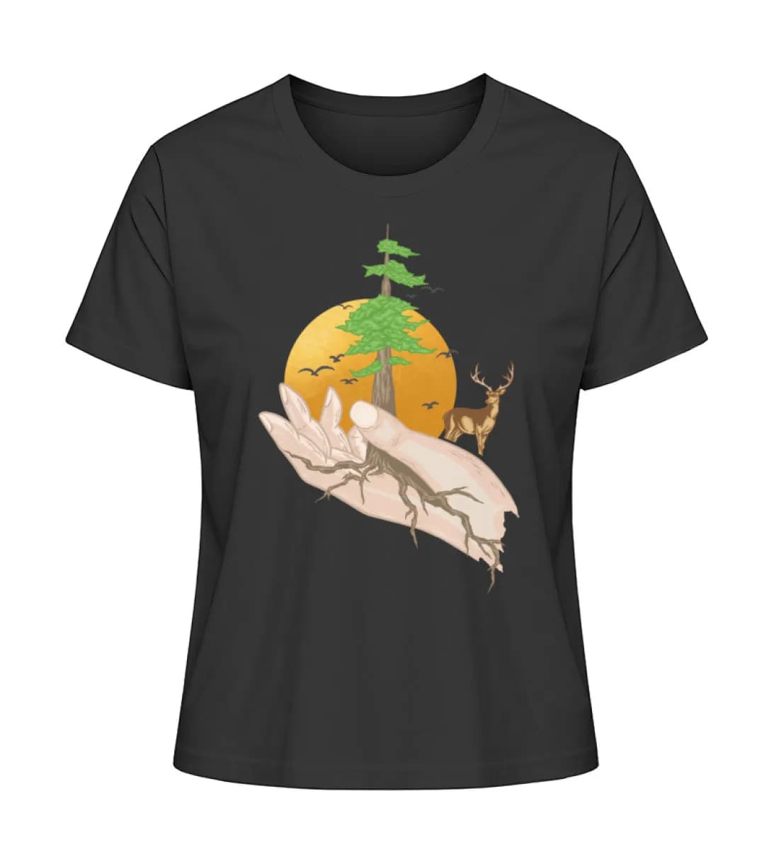 Root hands - Damen Premium Bio Shirt