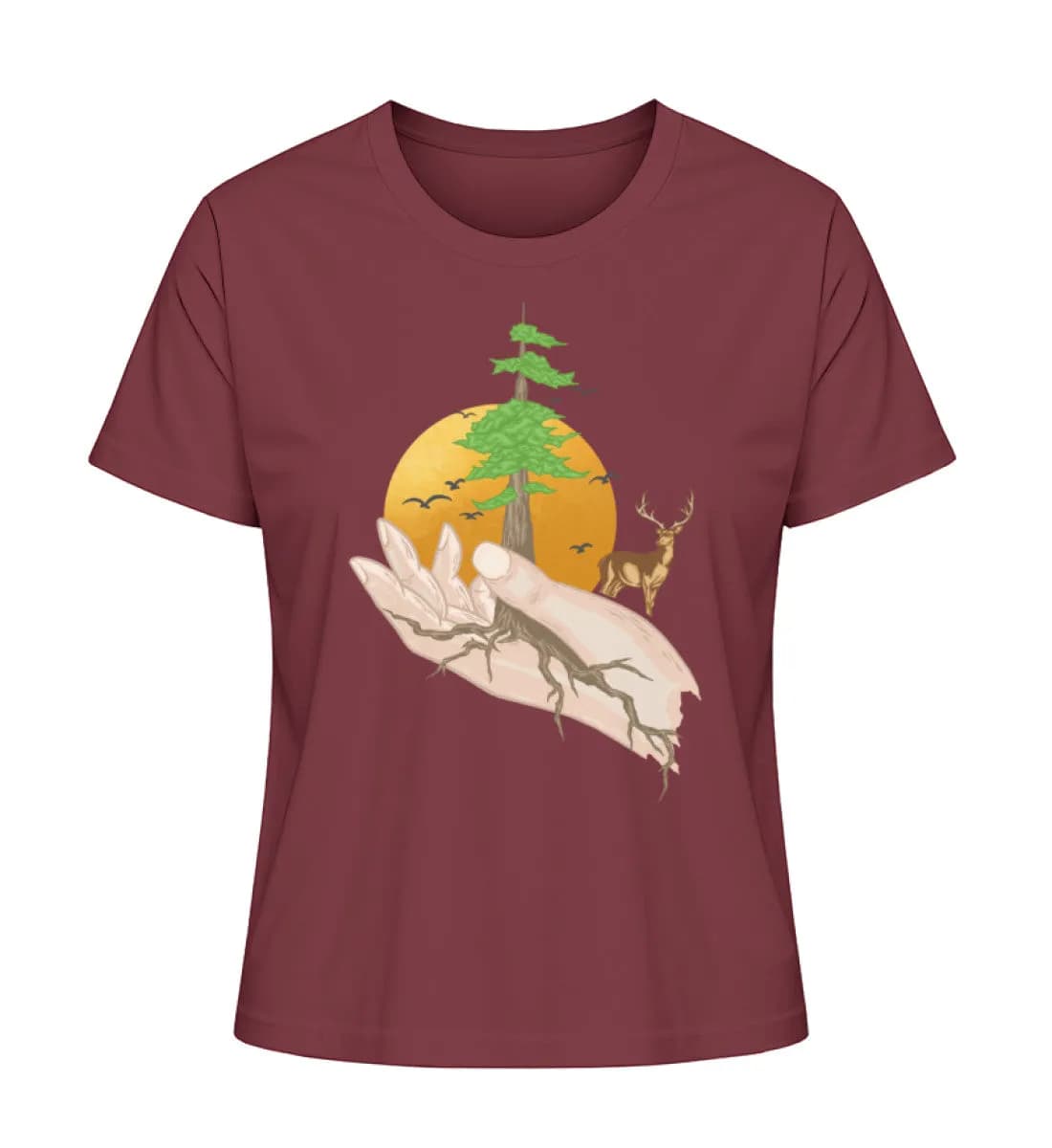 Root hands - Damen Premium Bio Shirt
