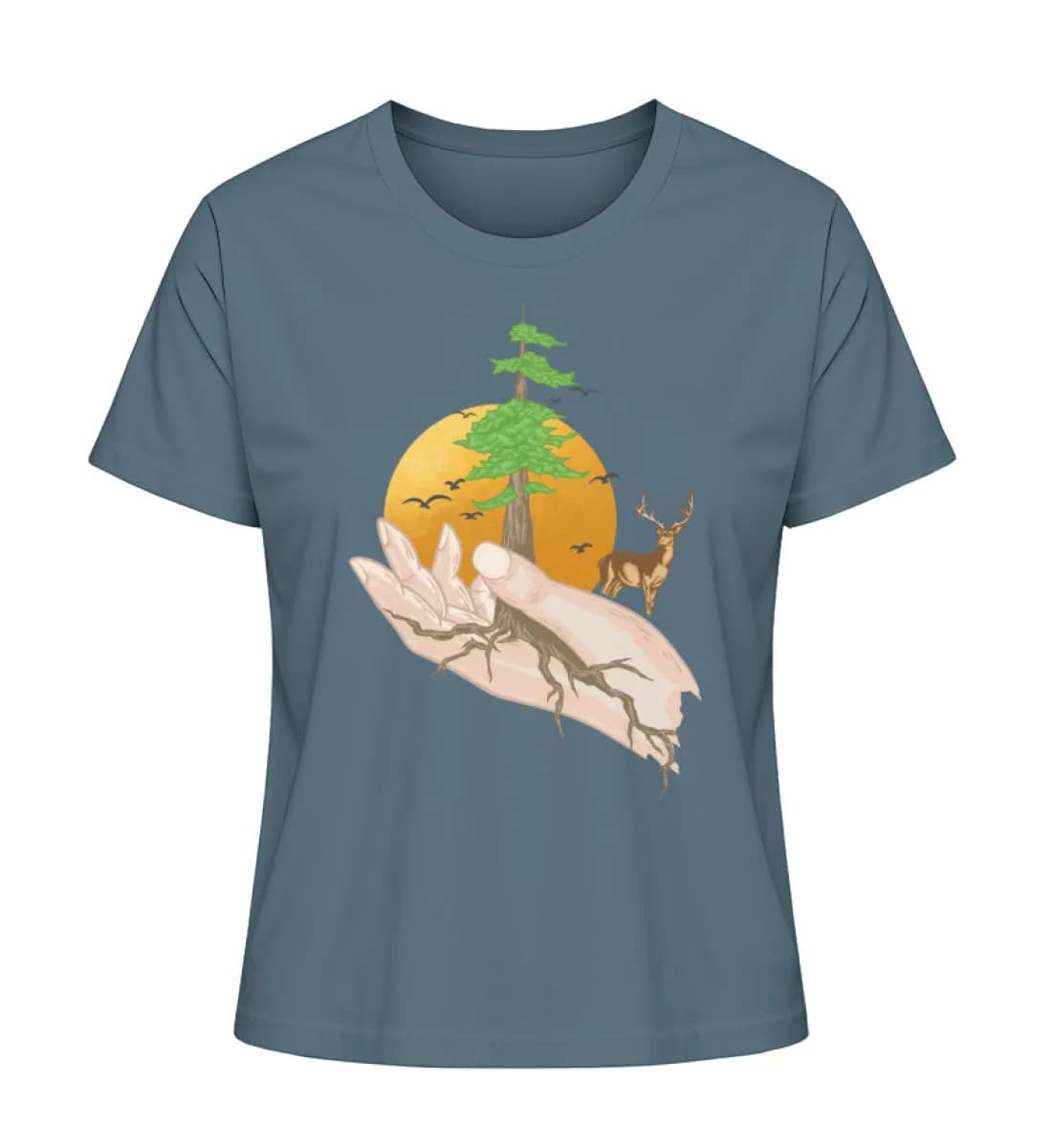 Root hands - Damen Premium Bio Shirt