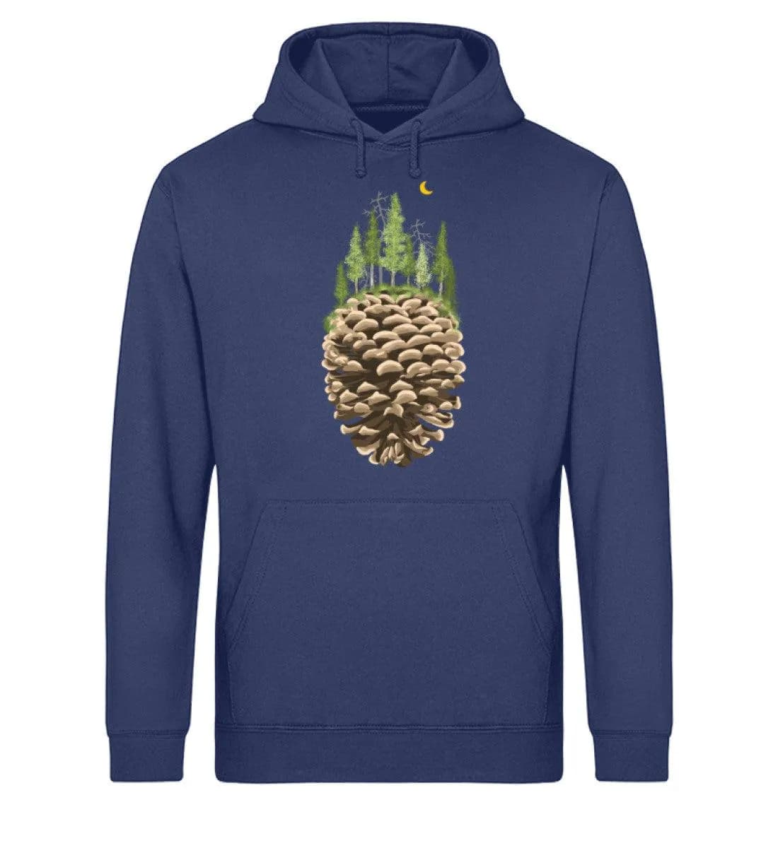 Bäume auf Tannenzapfen - Unisex Basic Bio Hoodie