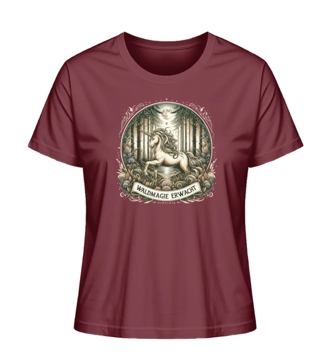 Einhorn Waldmagie erwacht - Damen Premium Bio Shirt