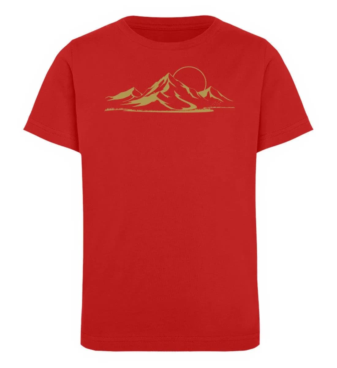 Berglandschaft gold - Kinder Bio T-Shirt