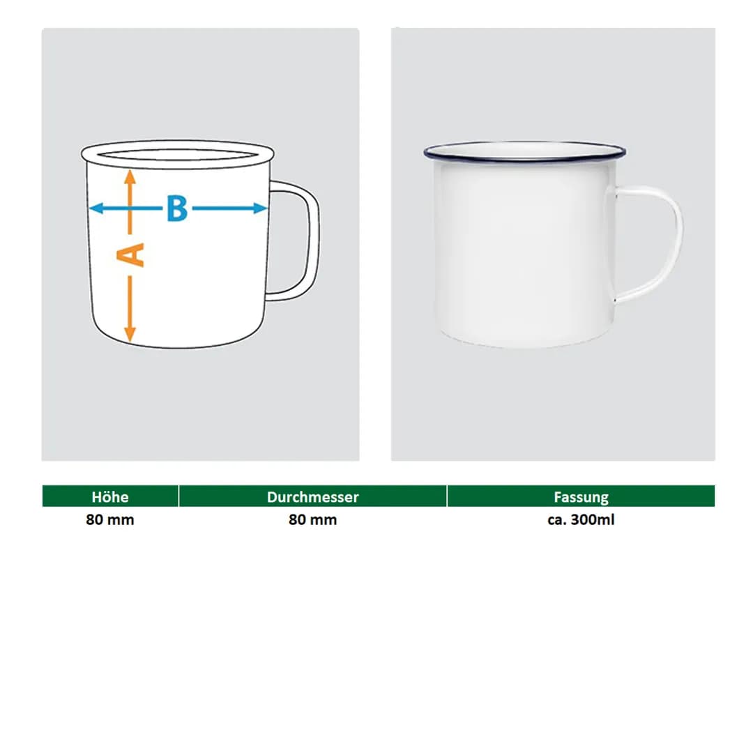 Nature Landscape Sunset - Emaille Tasse
