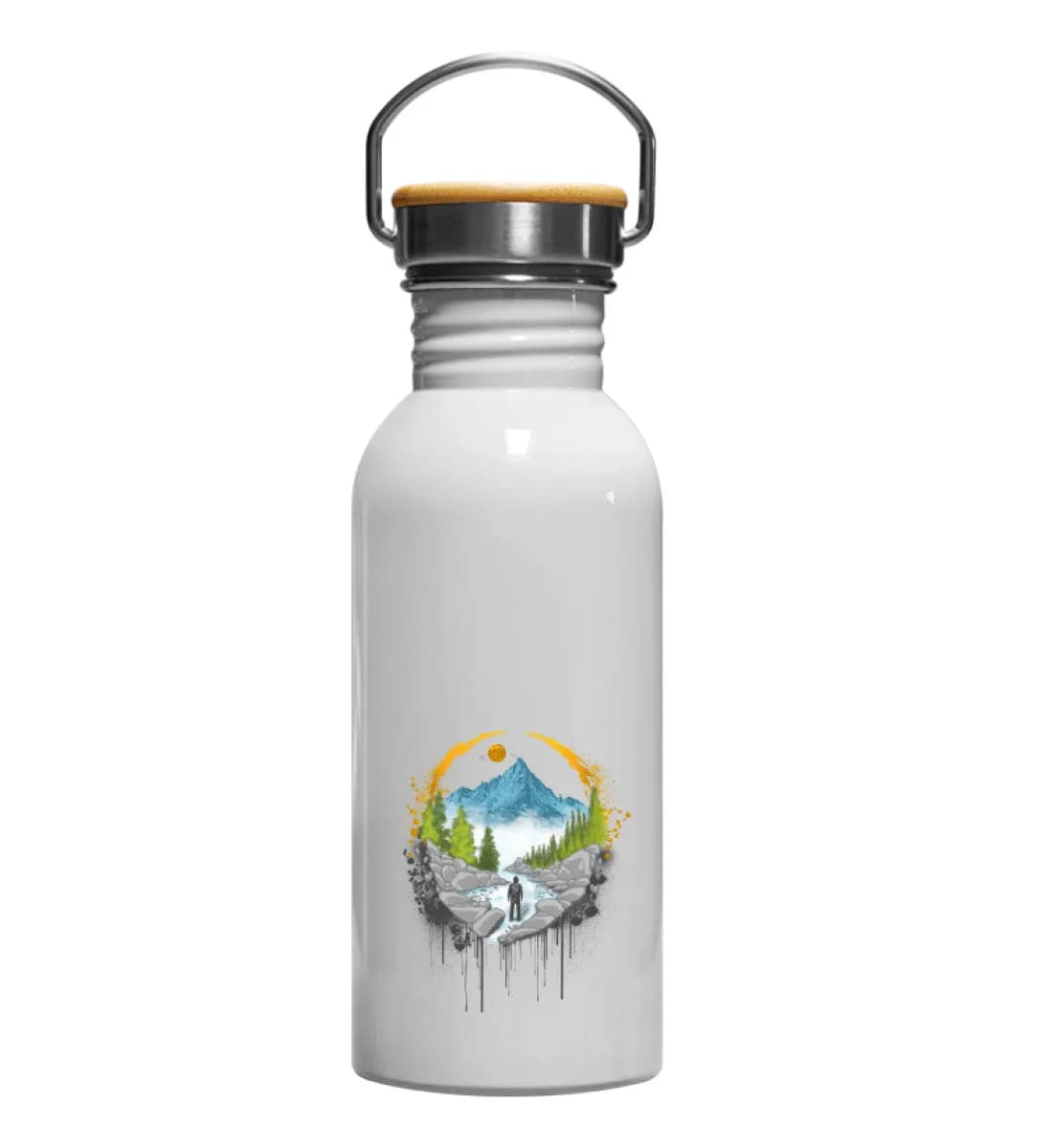 Mountain Path - Edelstahl Trinkflasche