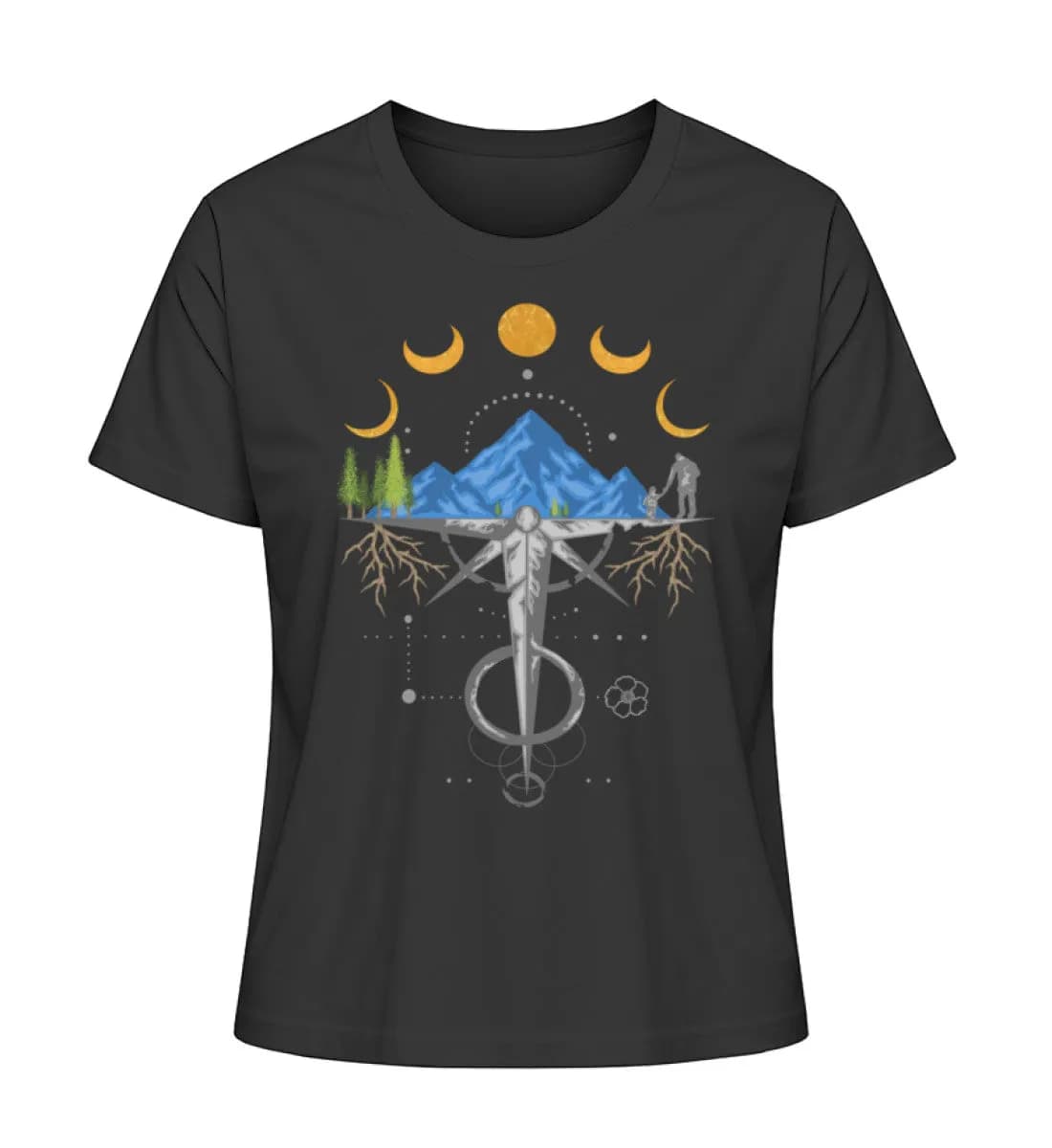 Harmonie der Berge - Damen Premium Bio Shirt
