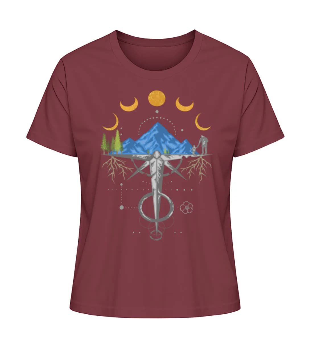 Harmonie der Berge - Damen Premium Bio Shirt