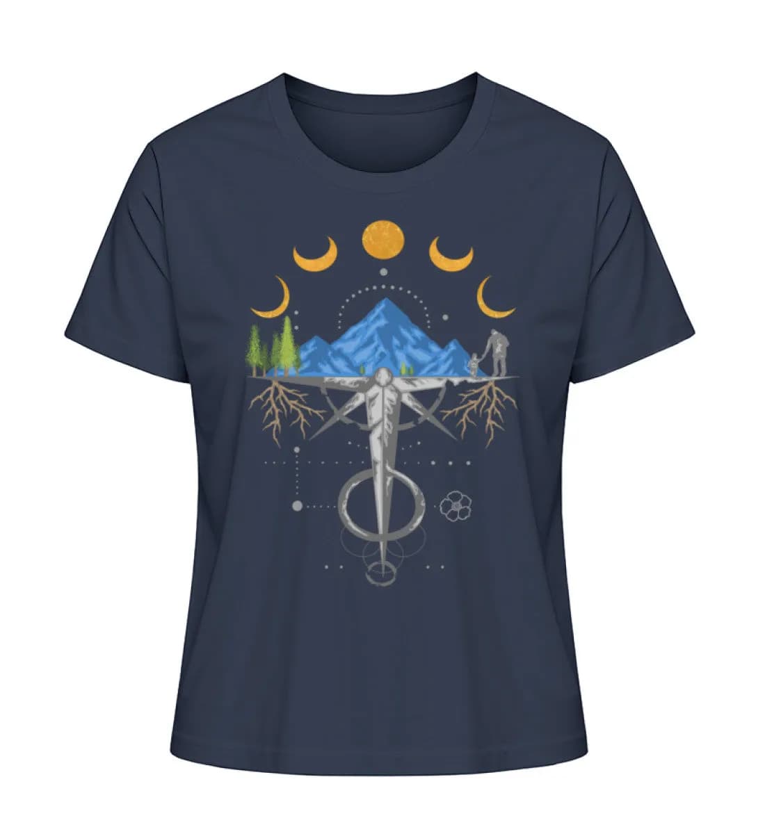 Harmonie der Berge - Damen Premium Bio Shirt