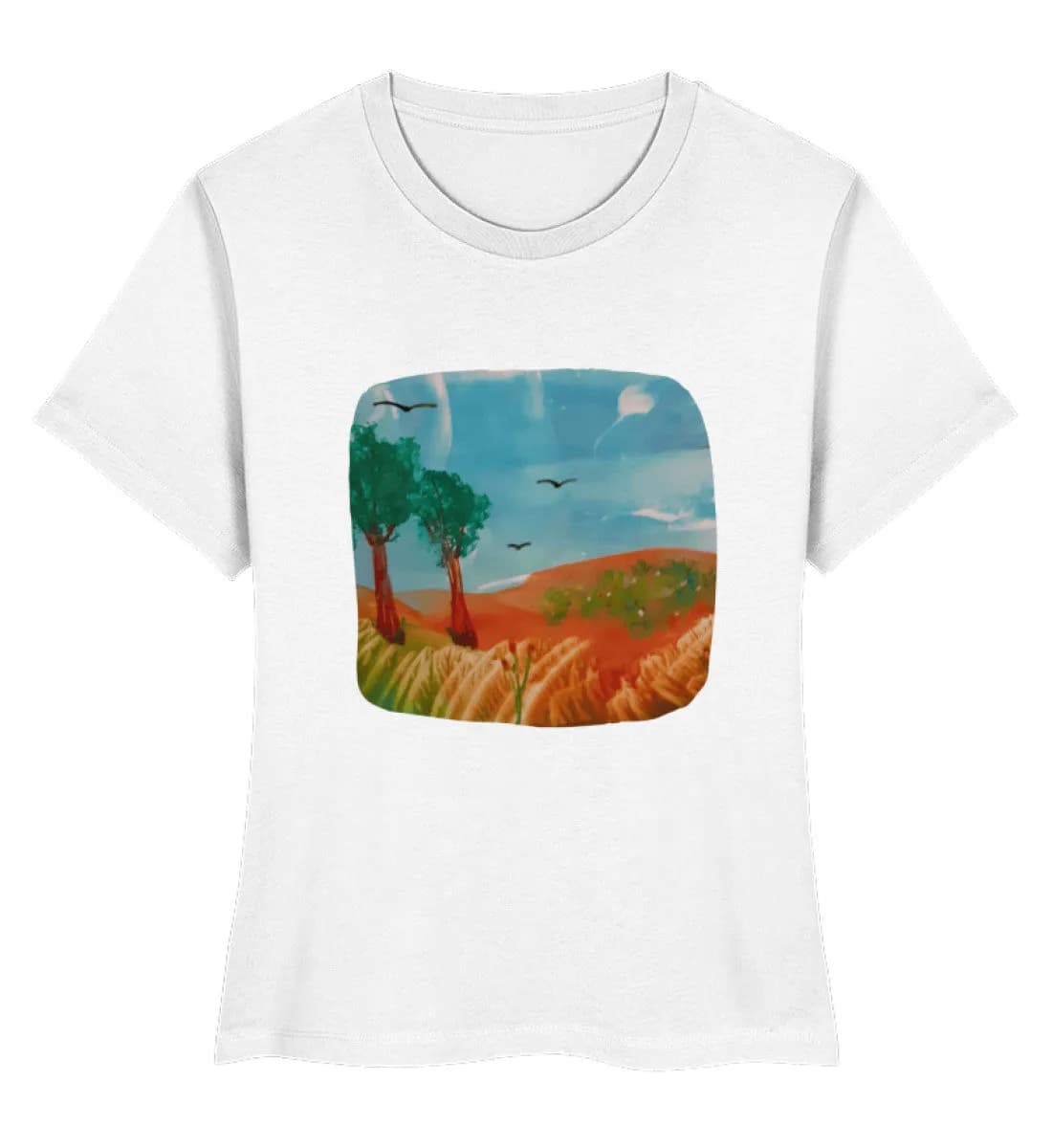 Kunst zum Anfassen friedliche Szene - Damen Premium Bio Shirt