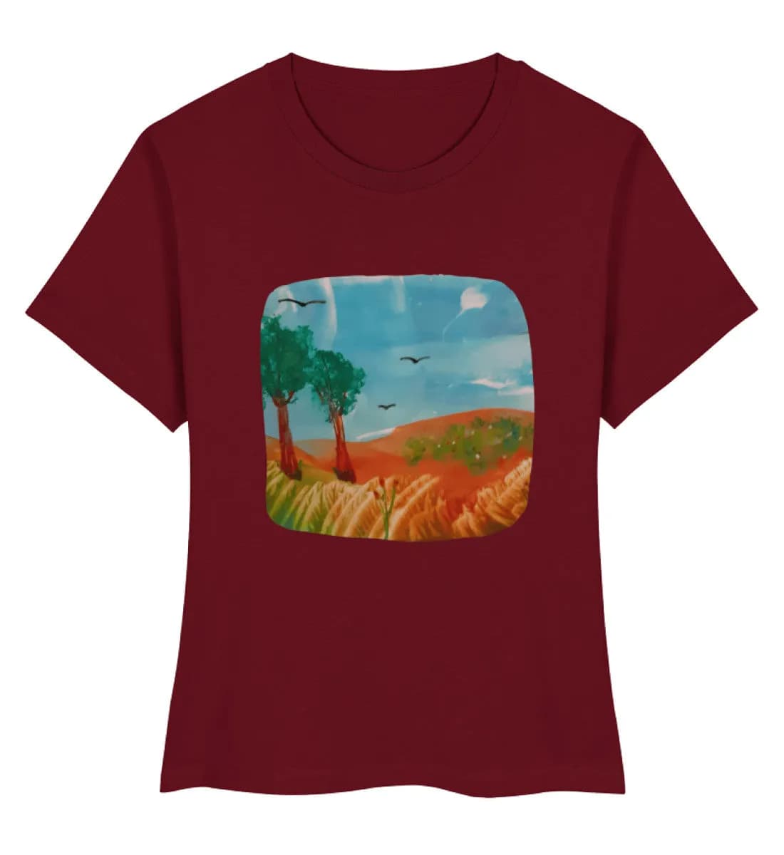 Kunst zum Anfassen friedliche Szene - Damen Premium Bio Shirt