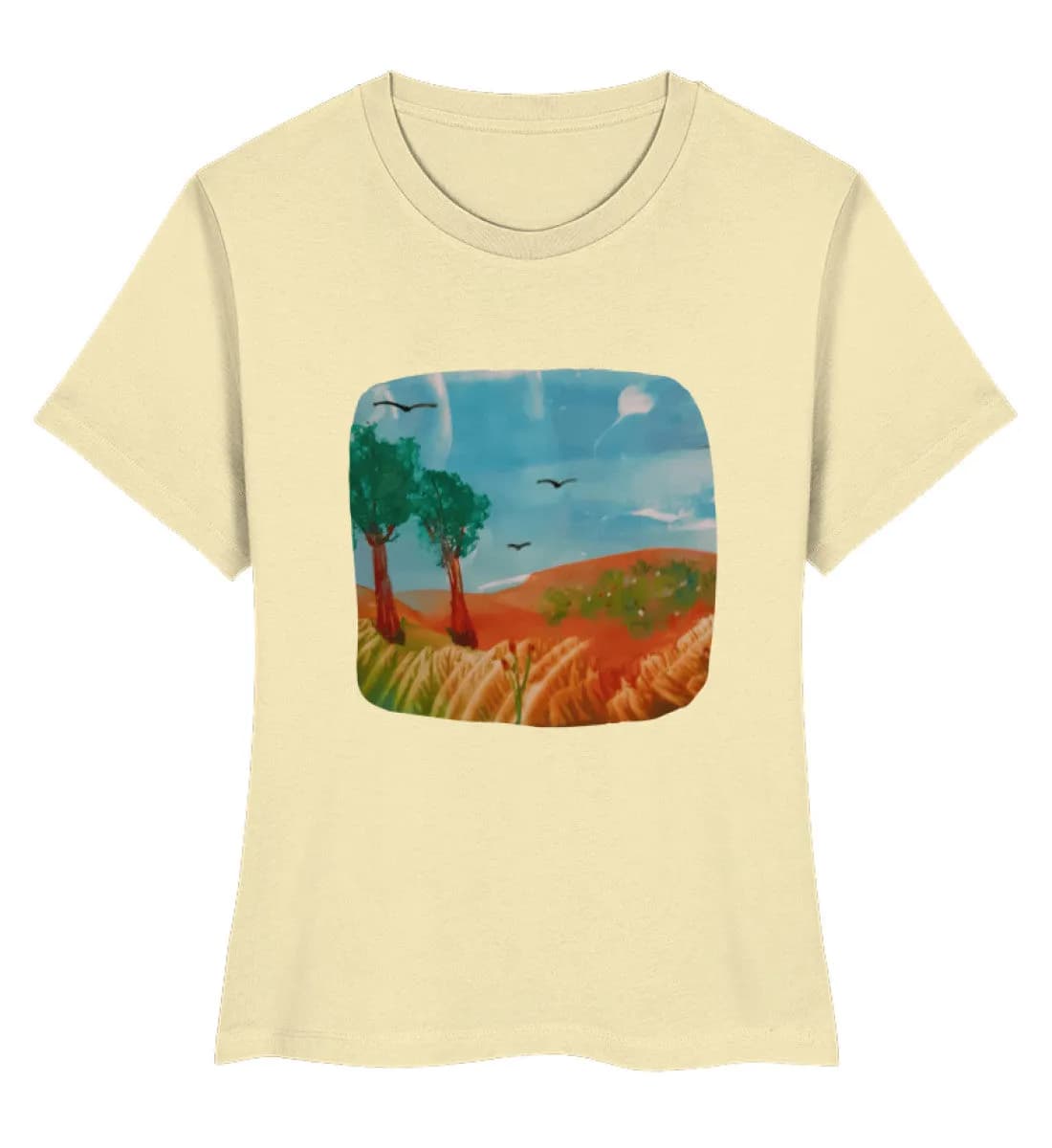 Kunst zum Anfassen friedliche Szene - Damen Premium Bio Shirt