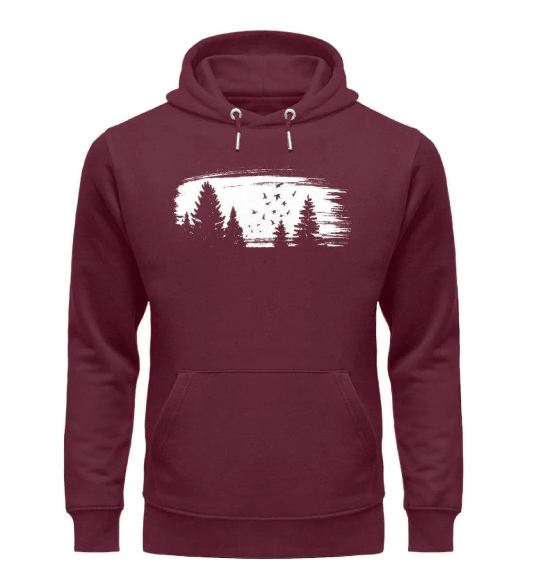 Wald mit Vögeln - Unisex Premium Bio Hoodie