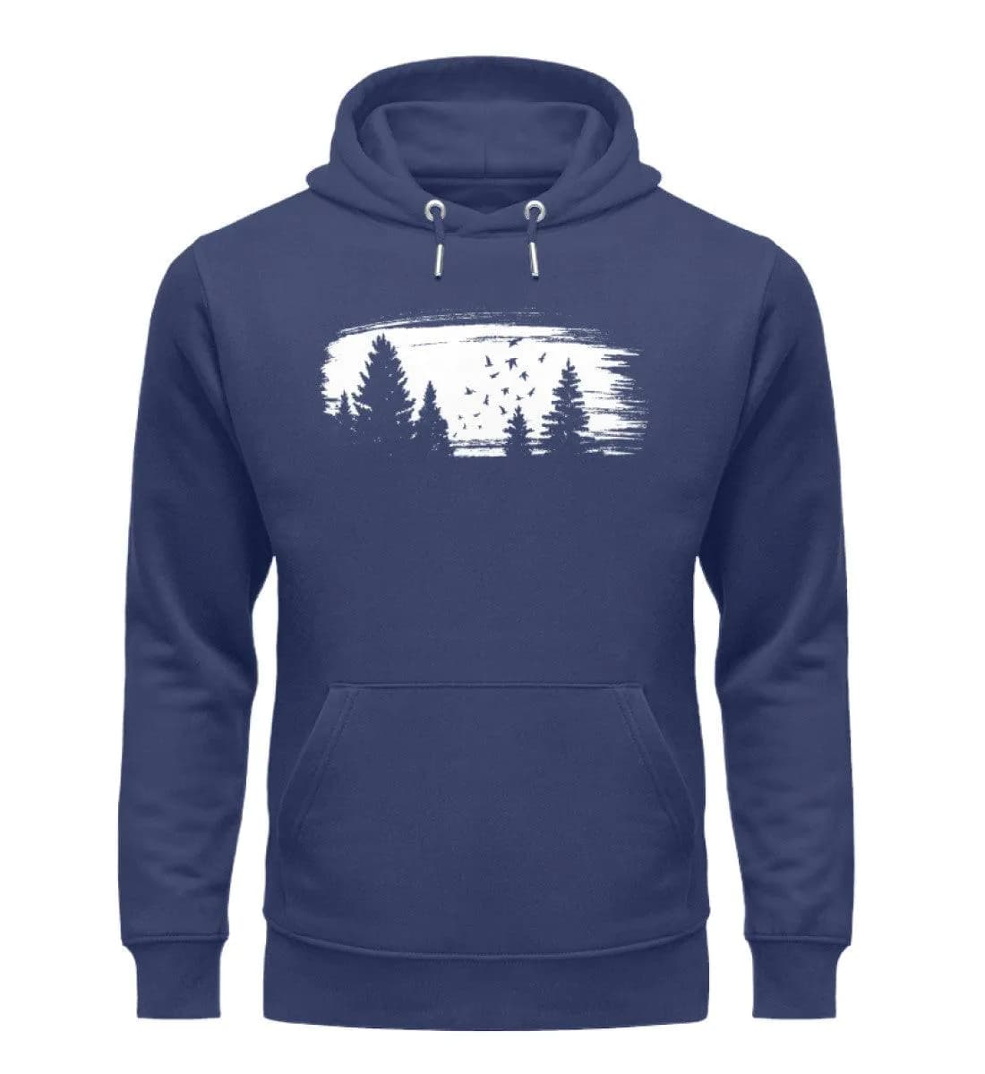 Wald mit Vögeln - Unisex Premium Bio Hoodie