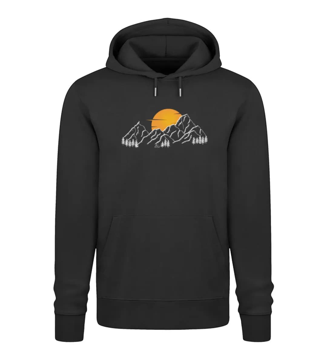 Sonnenuntergang Berge - Unisex Premium Bio Hoodie