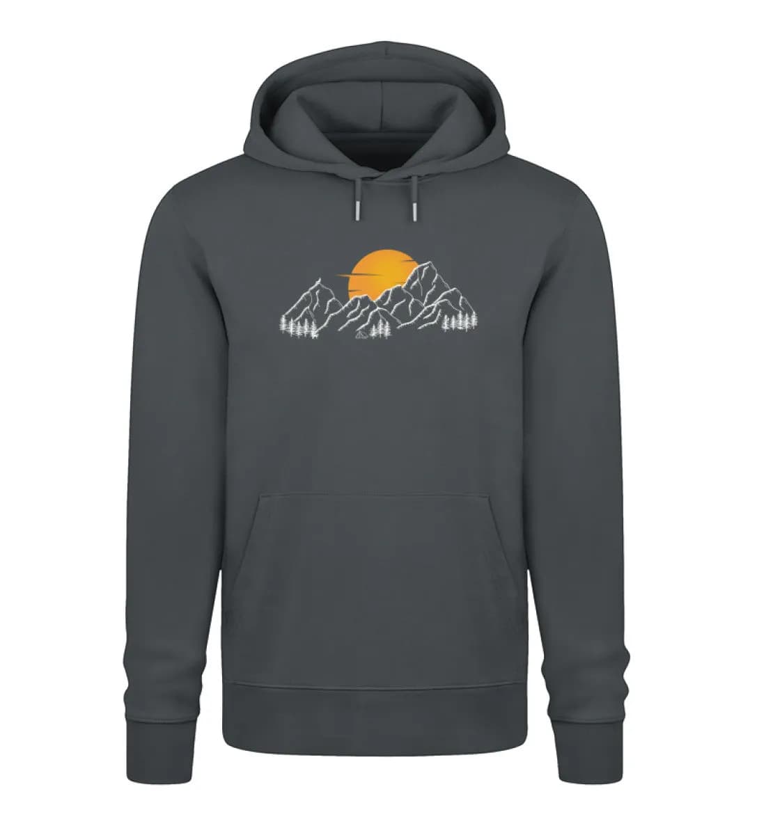 Sonnenuntergang Berge - Unisex Premium Bio Hoodie