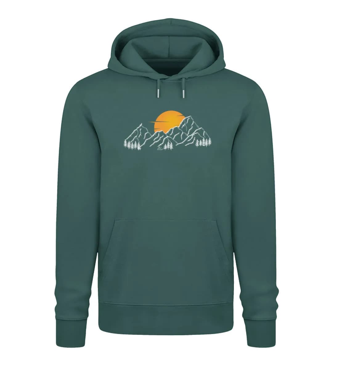 Sonnenuntergang Berge - Unisex Premium Bio Hoodie