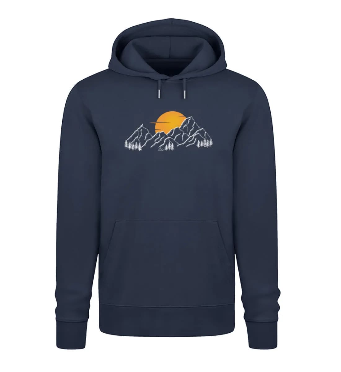 Sonnenuntergang Berge - Unisex Premium Bio Hoodie