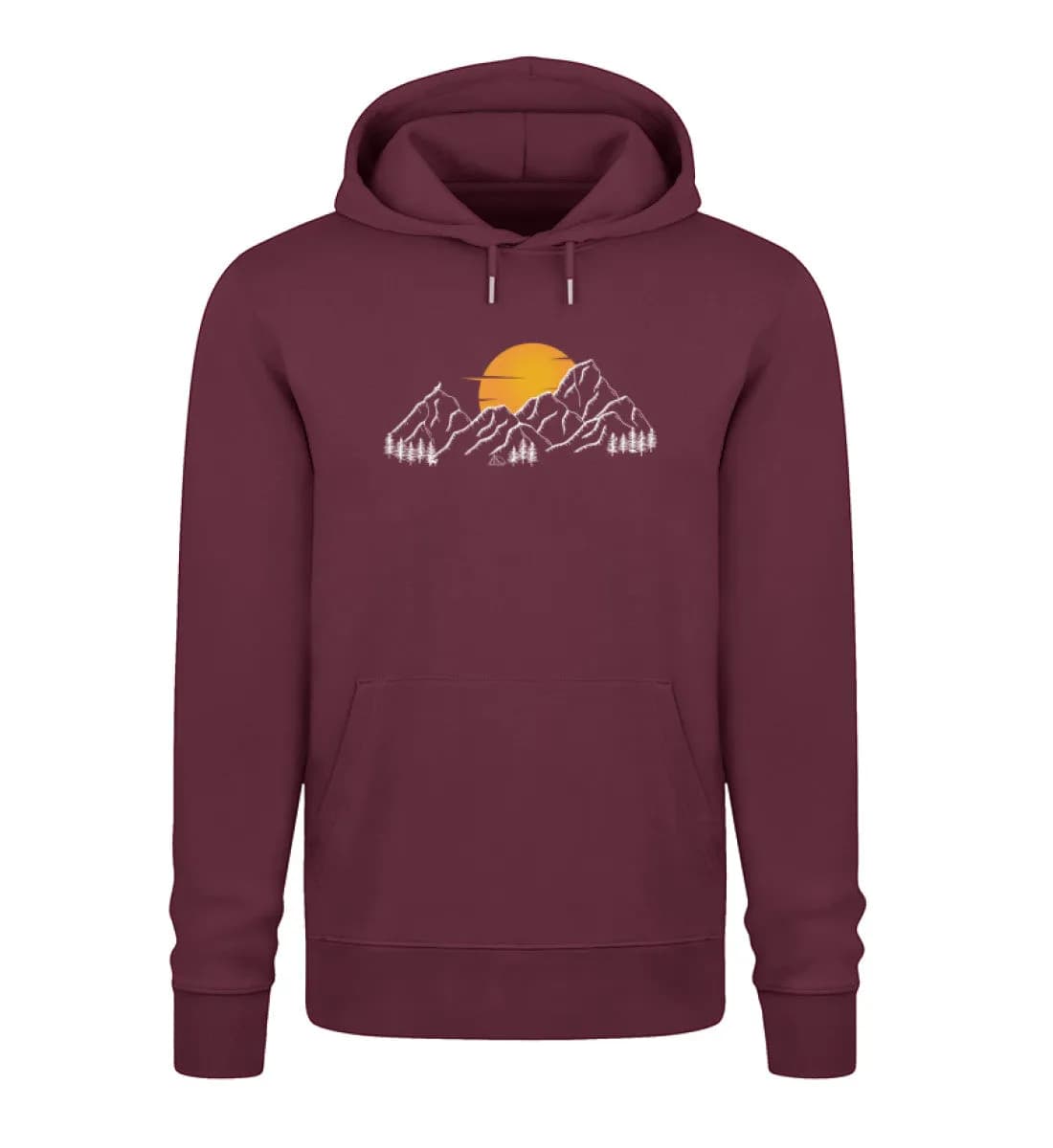 Sonnenuntergang Berge - Unisex Premium Bio Hoodie