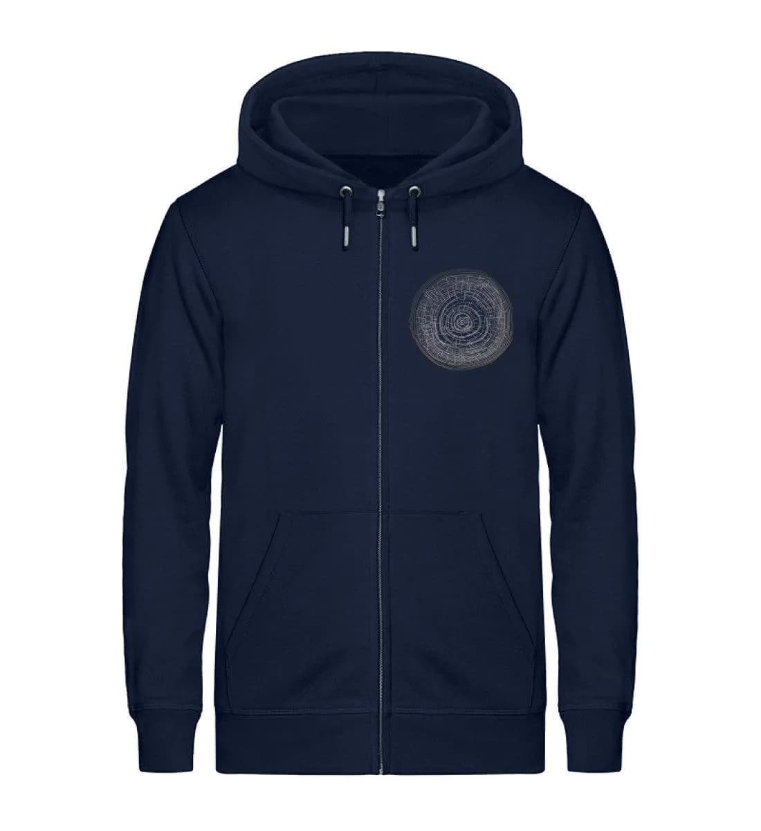 Baum Querschnitt - Unisex Premium Bio Zipper Hoodie