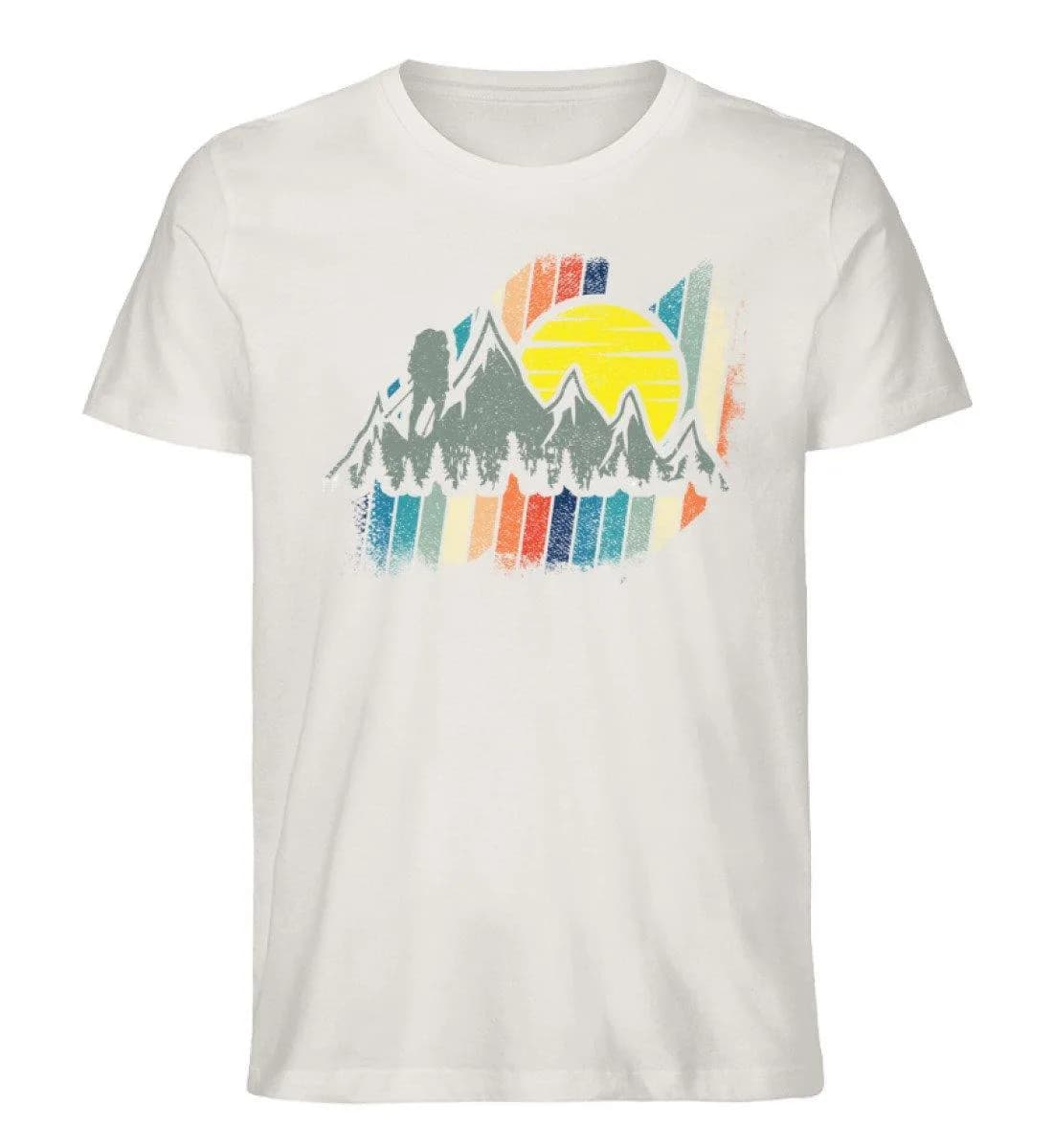 Berge mit Sonne - Herren Premium Bio Shirt