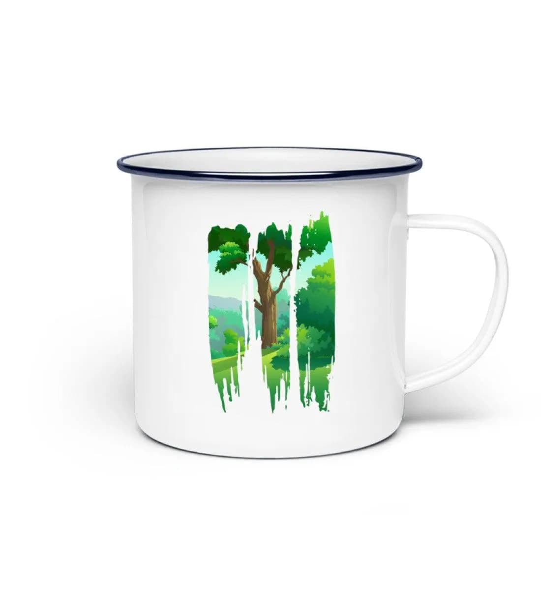 Lovely Nature Brush 2 - Emaille Tasse
