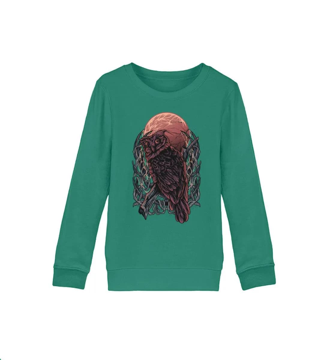 Eule Blutmond - Kinder Bio Sweatshirt