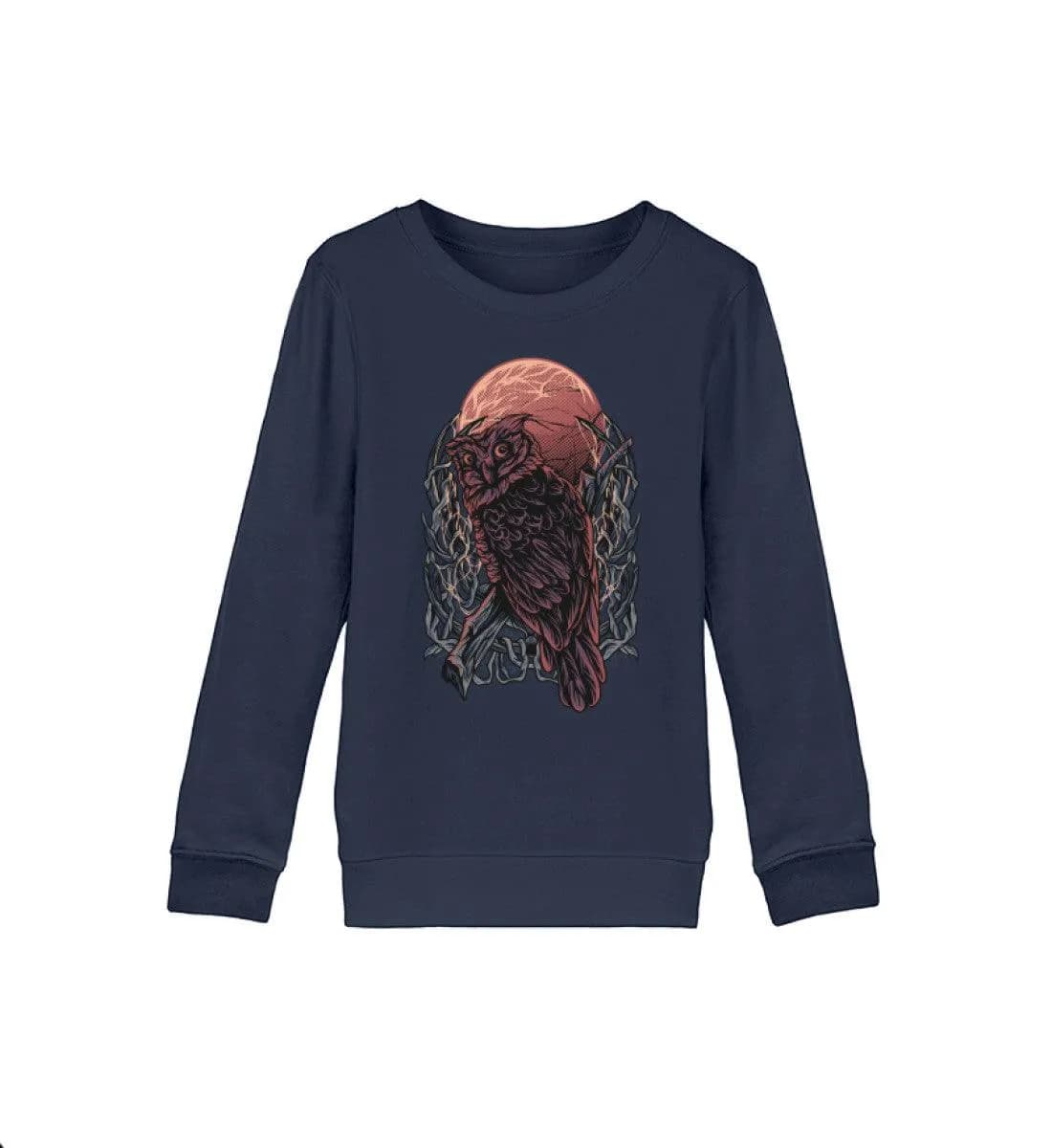 Eule Blutmond - Kinder Bio Sweatshirt