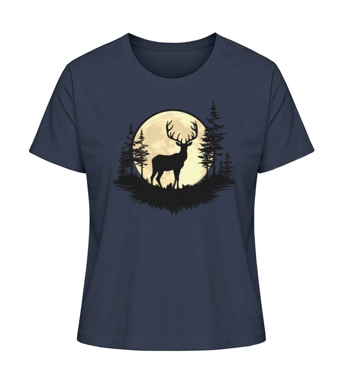 Hirsch im Vollmond - Damen Premium Bio Shirt