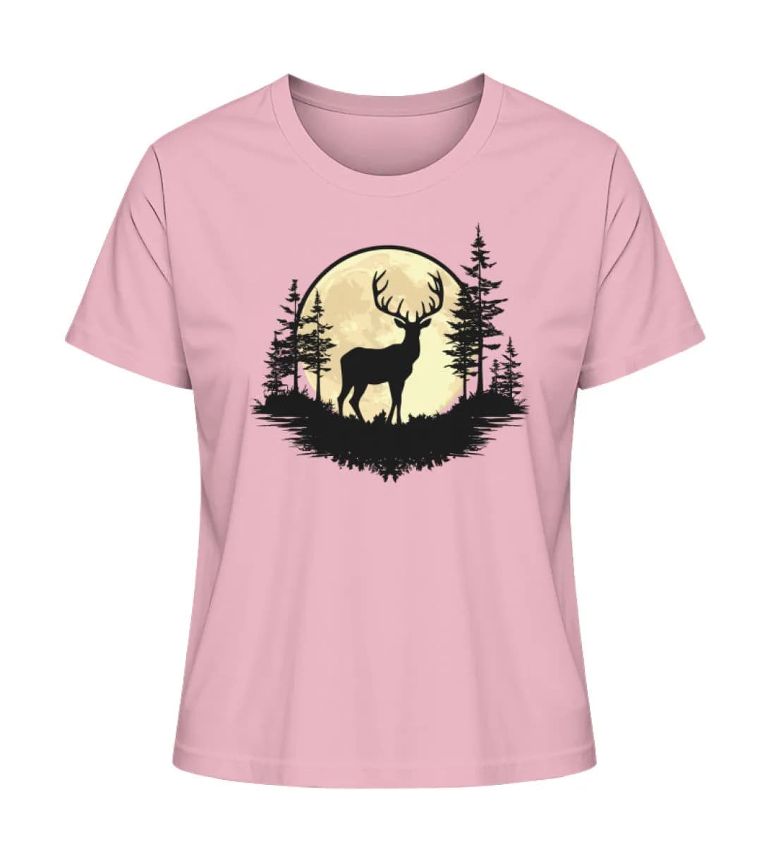 Hirsch im Vollmond - Damen Premium Bio Shirt