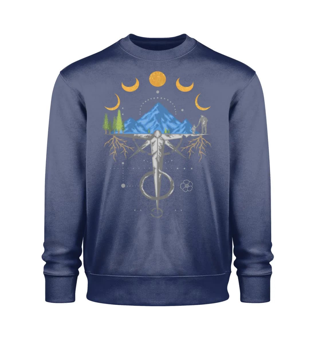 Harmonie der Berge - Unisex Bio Sweatshirt