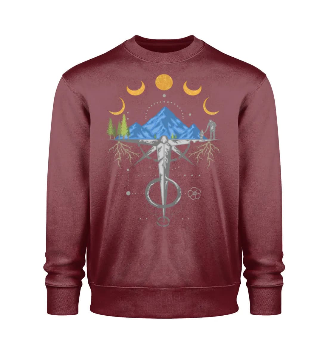 Harmonie der Berge - Unisex Bio Sweatshirt