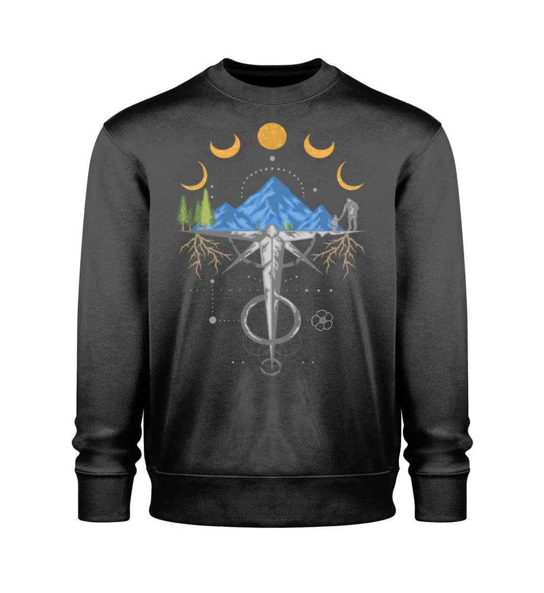 Harmonie der Berge - Unisex Bio Sweatshirt
