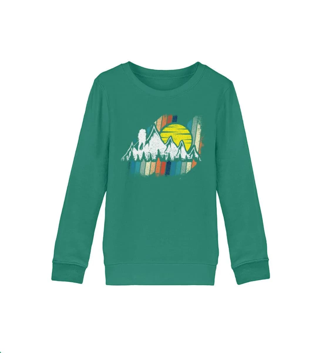 Berge mit Sonne - Kinder Bio Sweatshirt