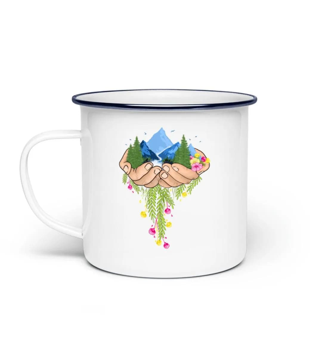 Nature in Hands - Emaille Tasse