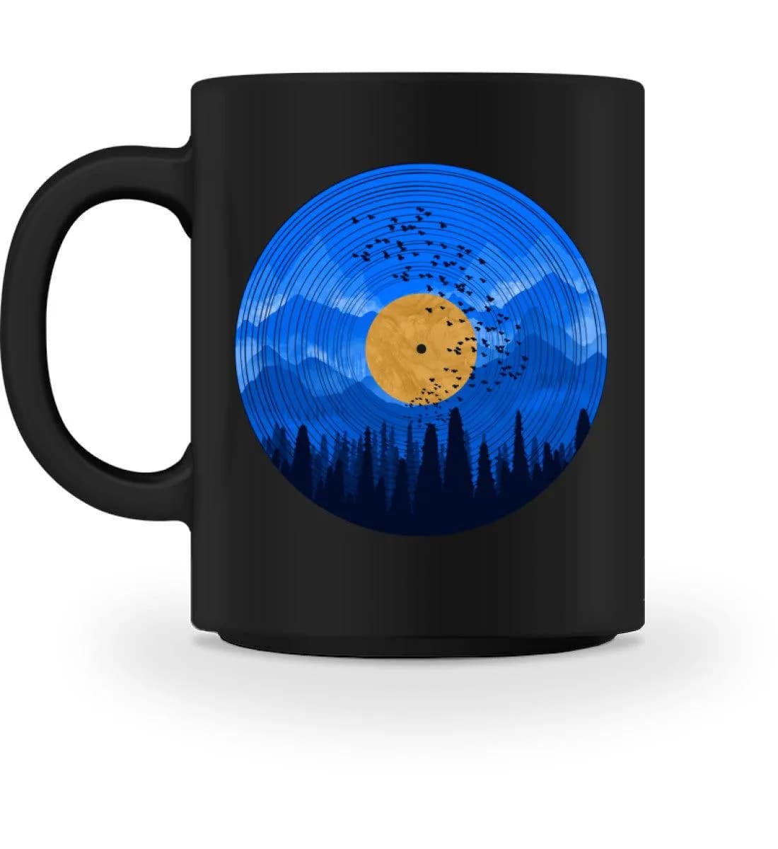 Wald auf Schallplatte - Tasse