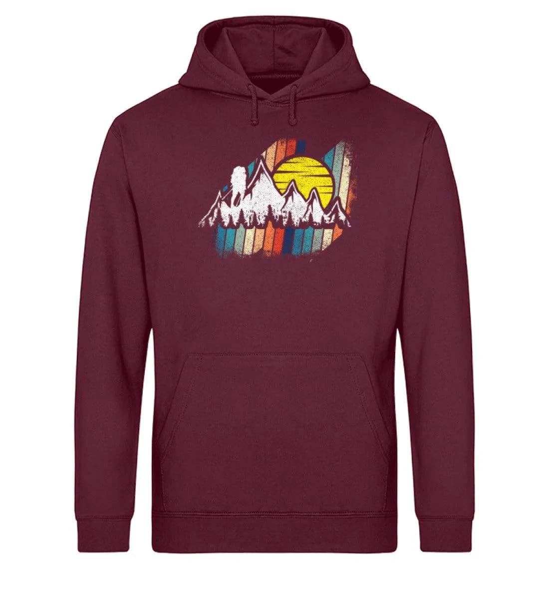 Berge mit Sonne - Unisex Basic Bio Hoodie