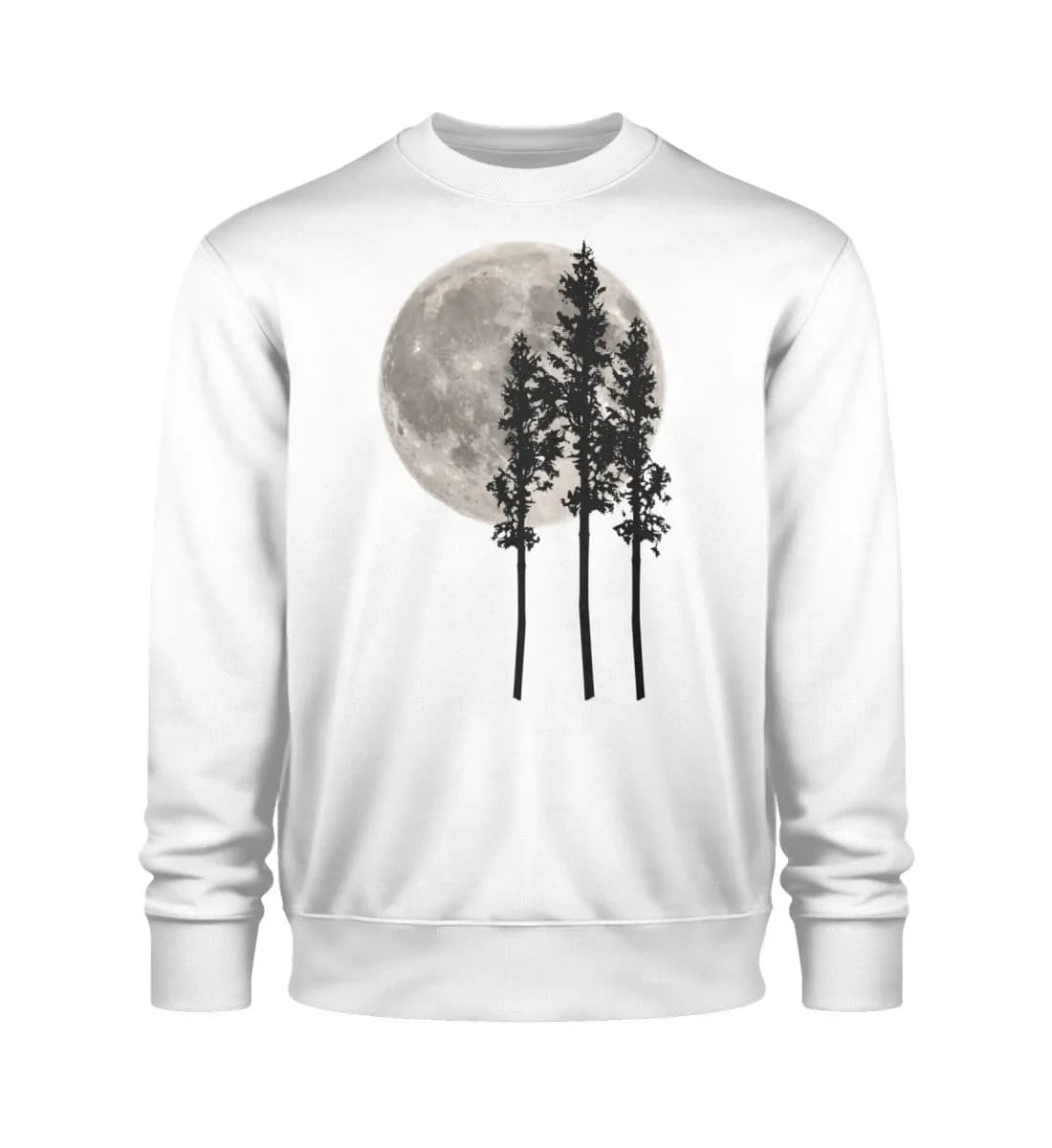 Drei Bäume im Vollmond - Unisex Bio Sweatshirt