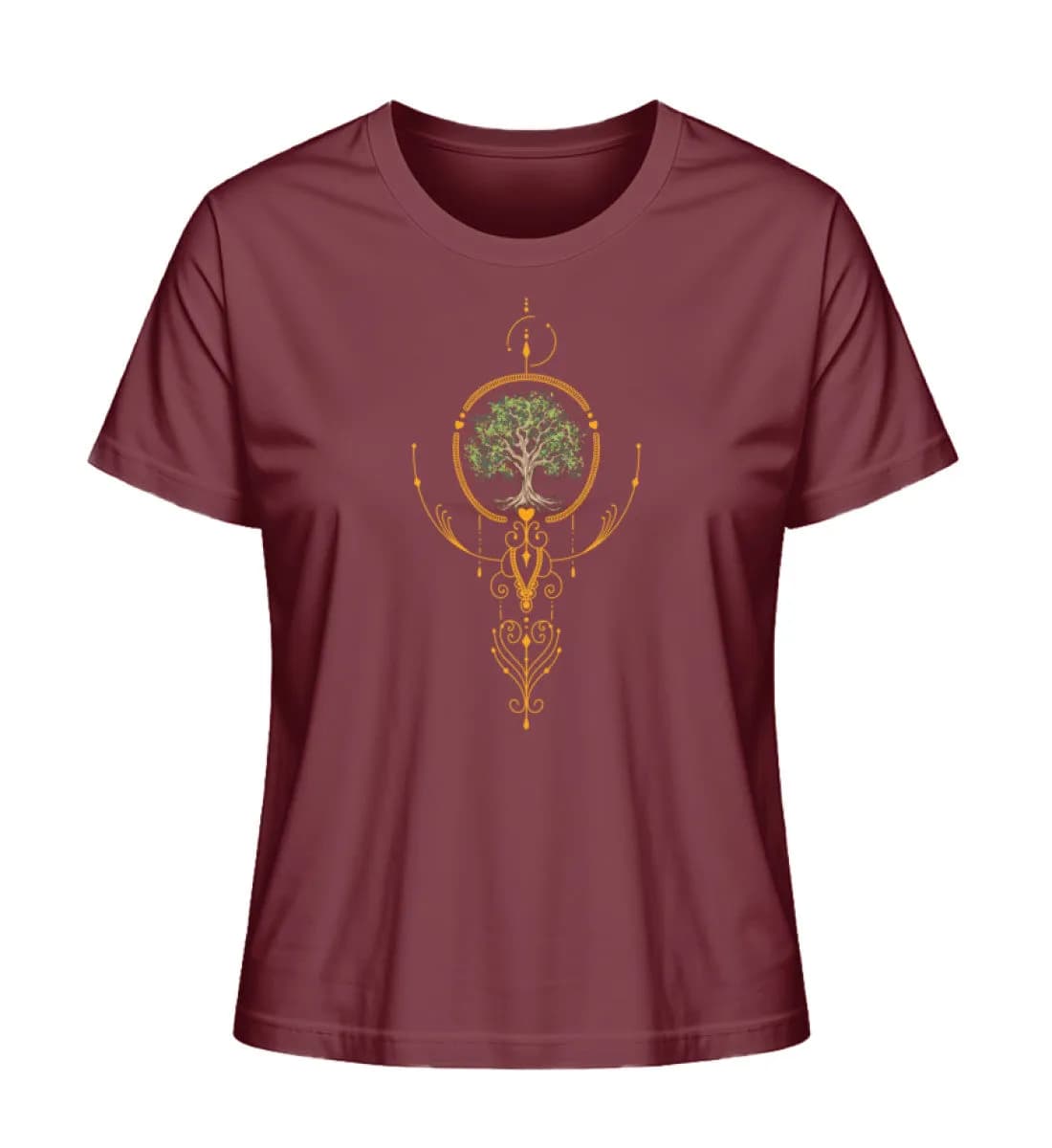 Baum mit Ornamenten - Damen Premium Bio Shirt