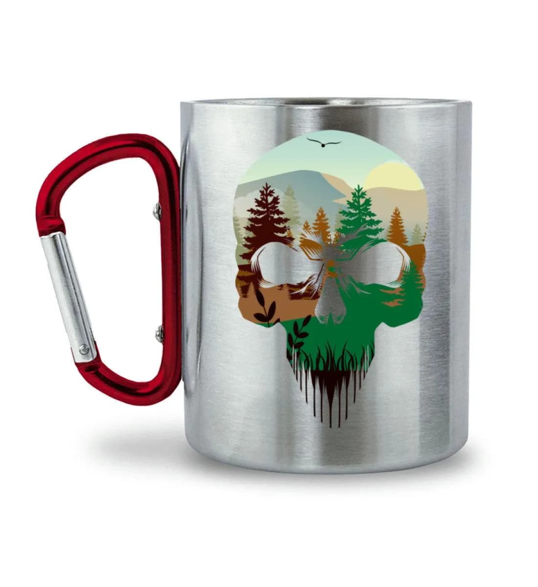 Wald Totenkopf - Edelstahltasse mit Karabinergriff