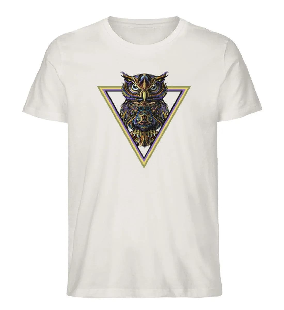 Eule im Dreieck - Herren Premium Bio Shirt
