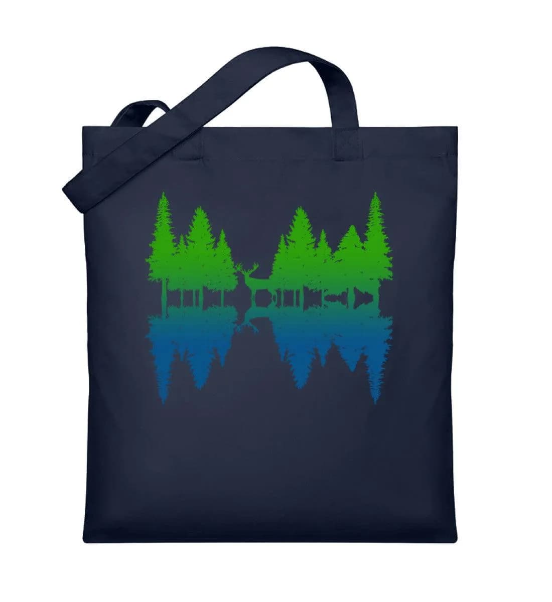 Wald Spiegelung - Organic Jutebeutel