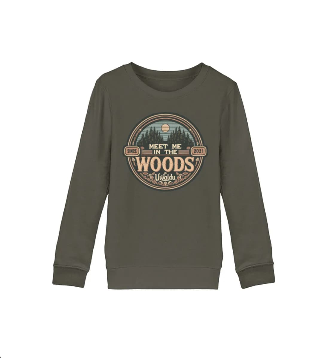 Meet me in the Woods round - Kinder Bio Sweatshirt