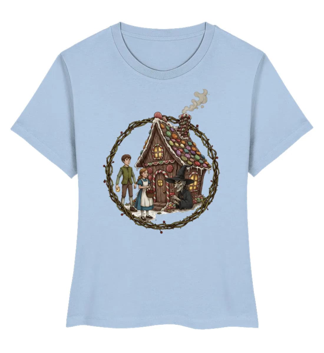 Hänsel und Gretel Hexenhaus - Damen Premium Bio Shirt