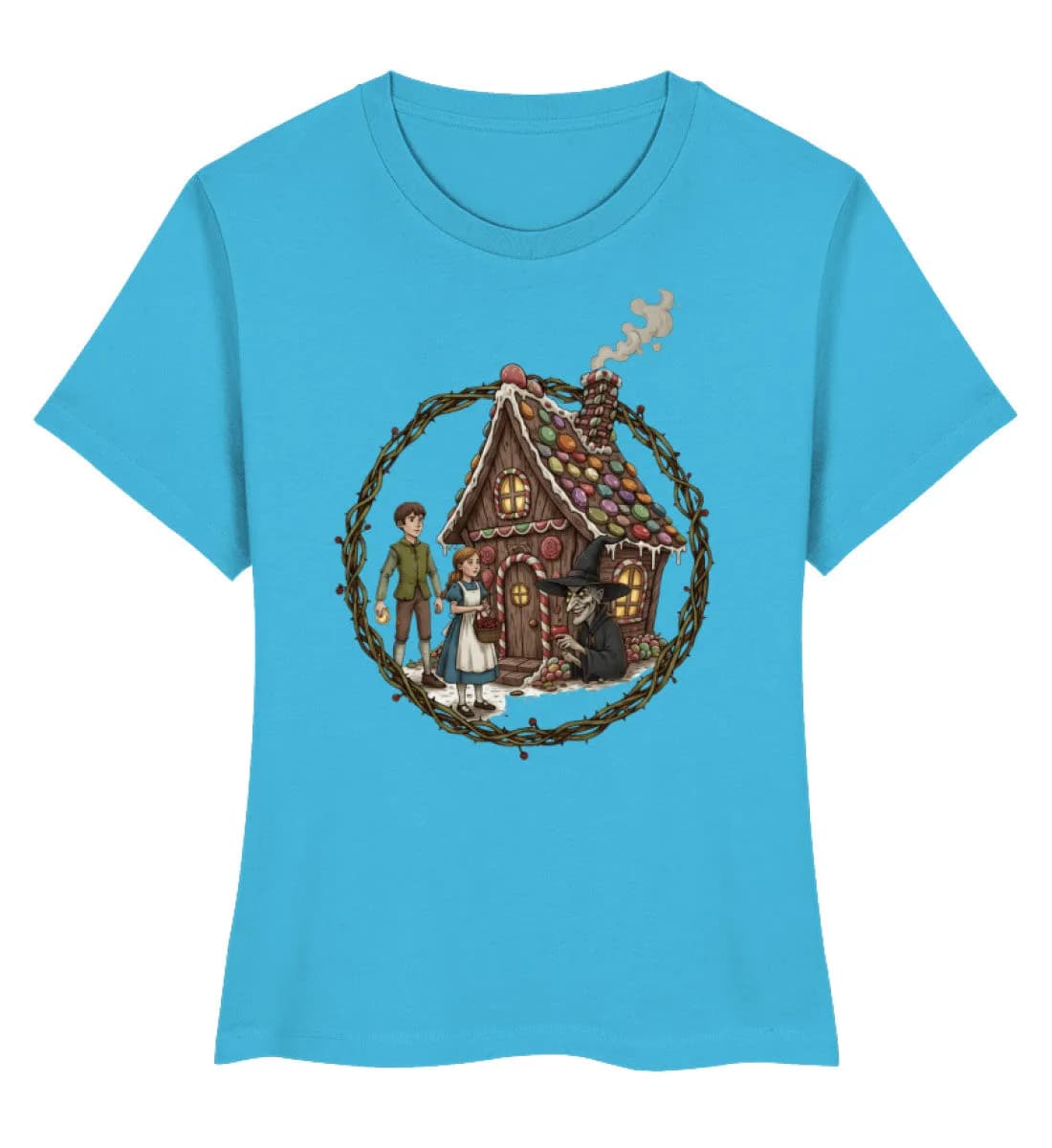 Hänsel und Gretel Hexenhaus - Damen Premium Bio Shirt