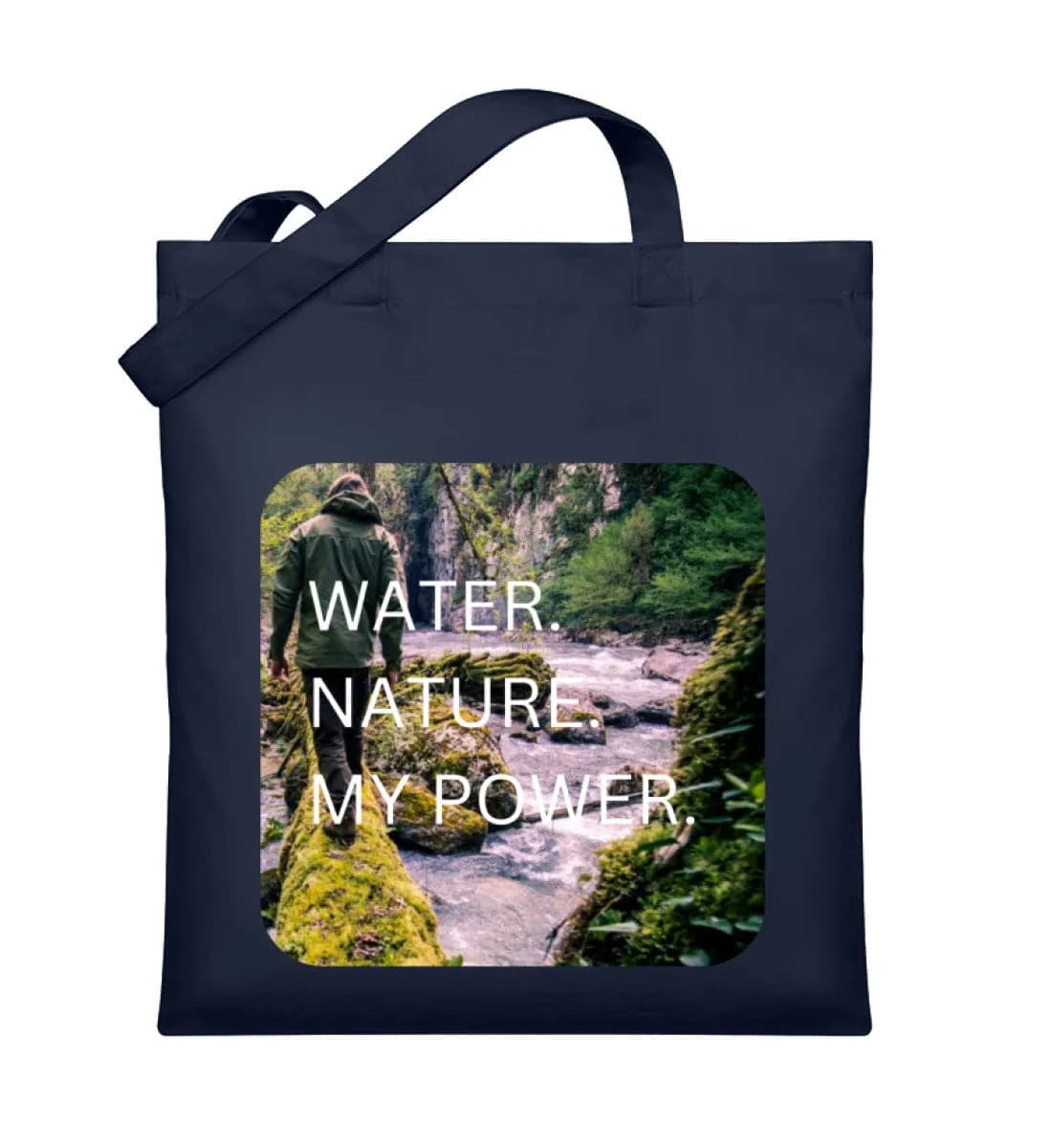 Water Nature My Power - Organic Jutebeutel