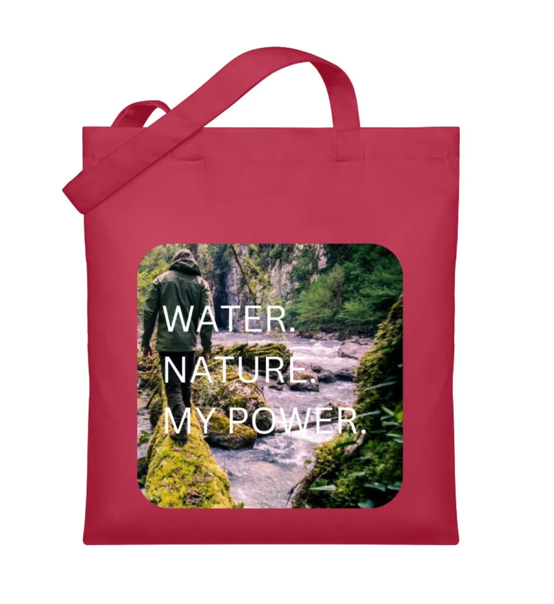 Water Nature My Power - Organic Jutebeutel
