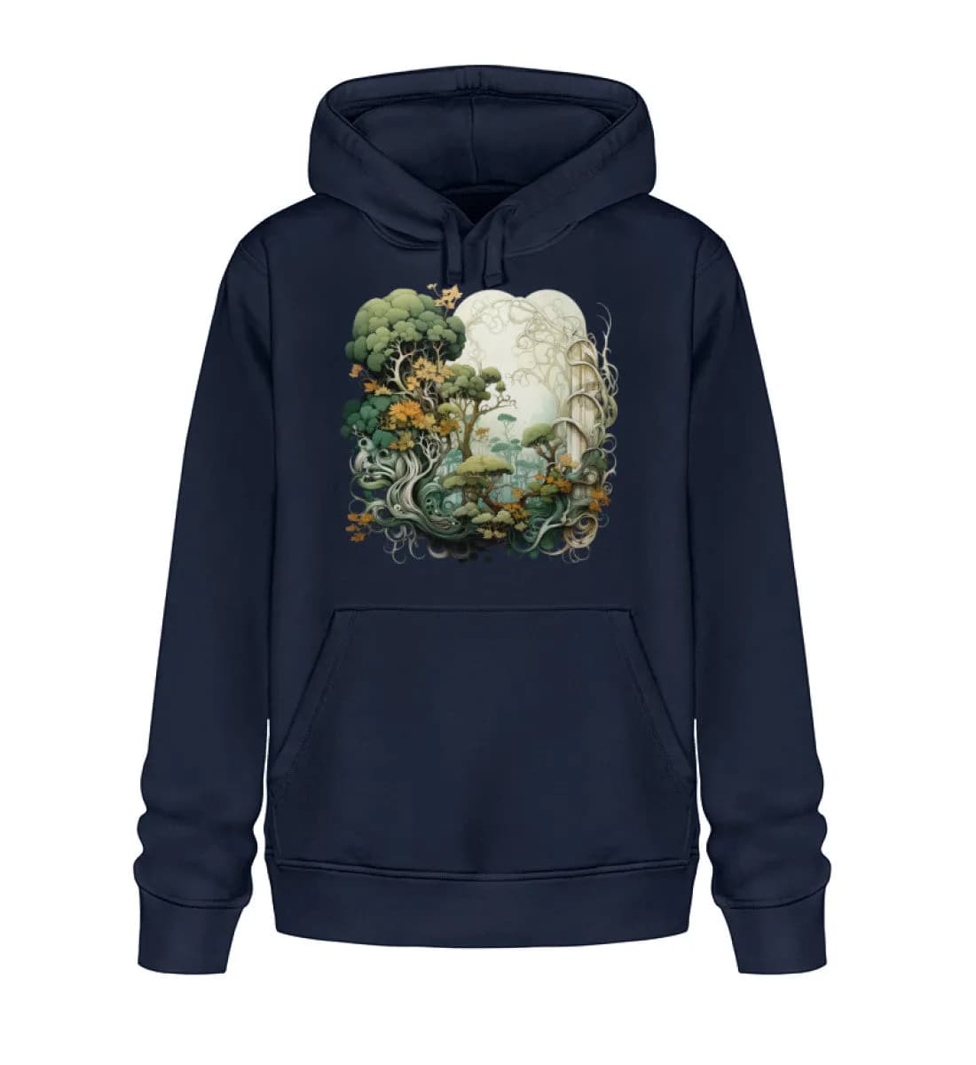 Verwobene Wälder - Unisex Basic Bio Hoodie