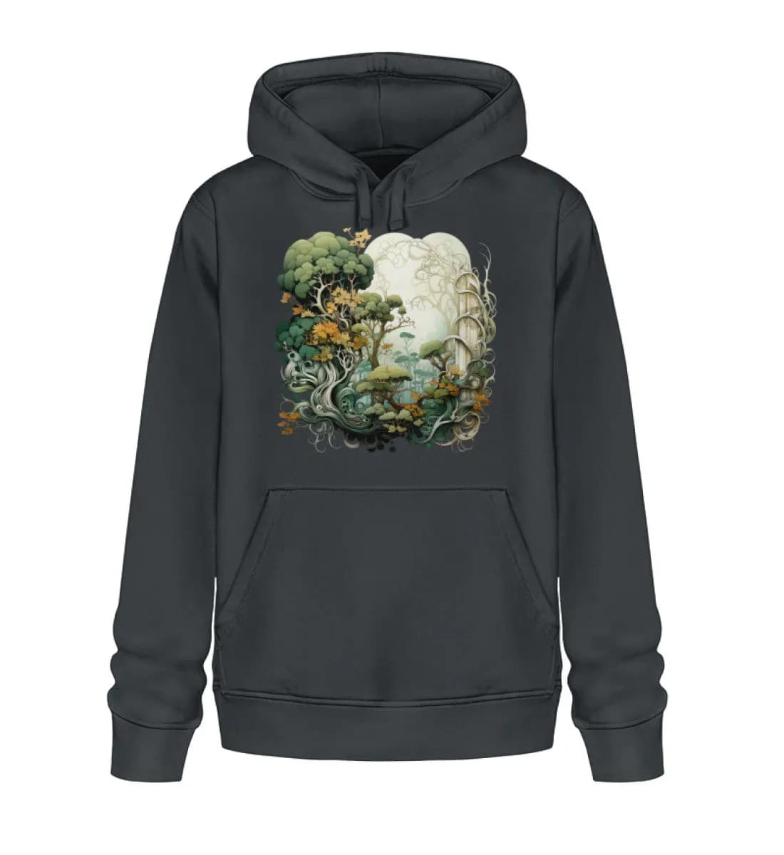 Verwobene Wälder - Unisex Basic Bio Hoodie